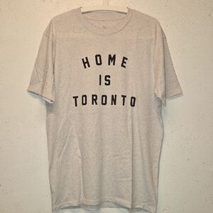 'Home is Toronto' Heather Gray Unisex T-Shirt (Large)